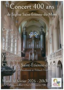 Concert 400 ans de l’église Saint-Étienne-du-Mont