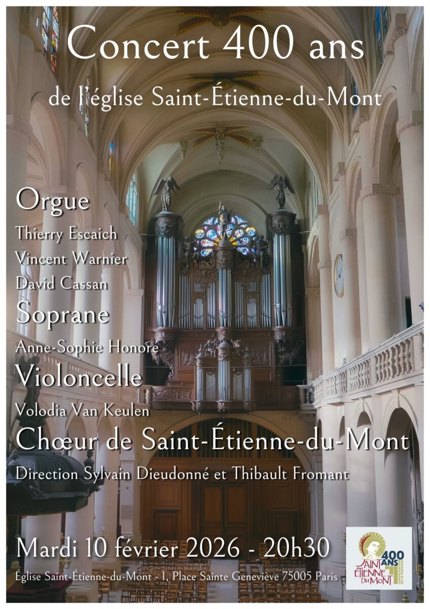 Concert 400 ans de l’église Saint-Étienne-du-Mont