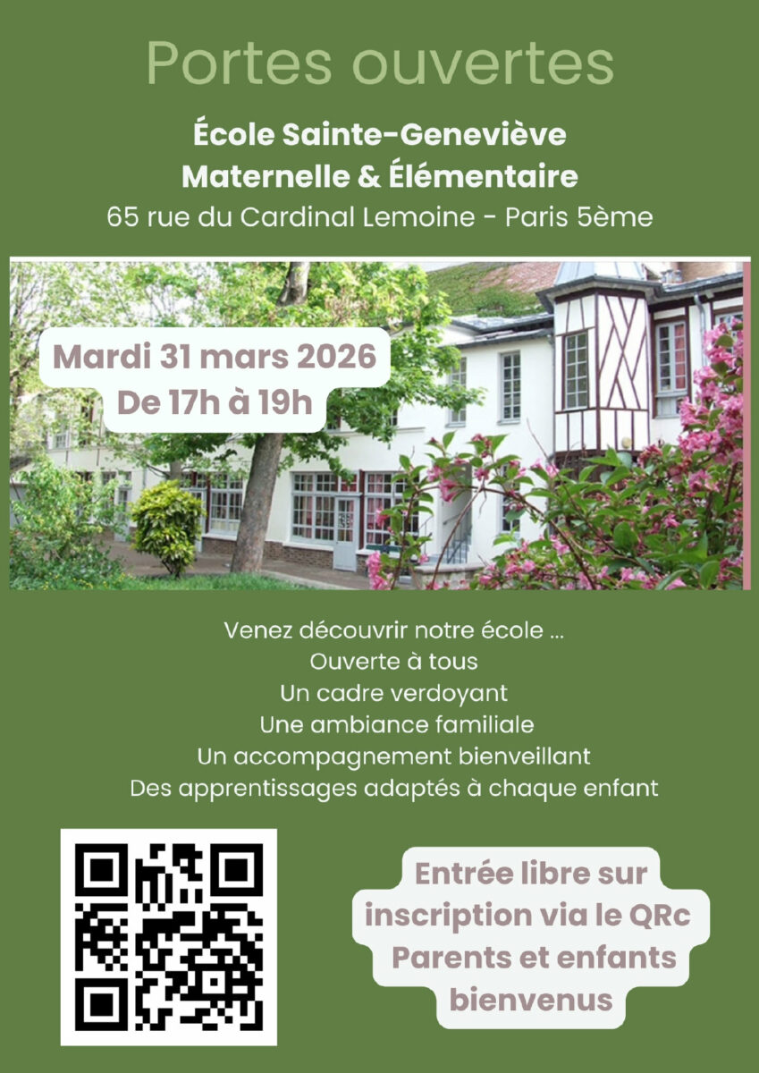 Porte Ouverte école Ste Geneviève 2026
