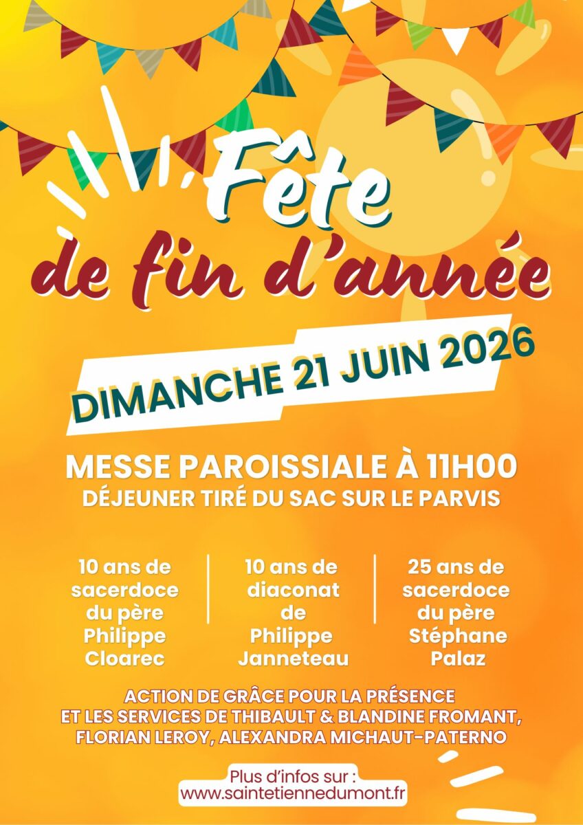 Messe fin d'année 21 juin 2026