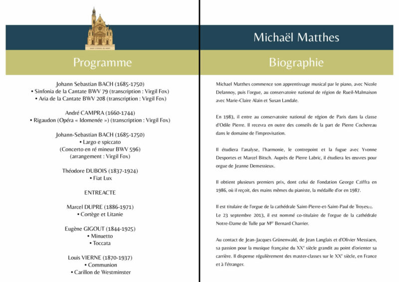 Brochure verso concert 4 juillet 2026