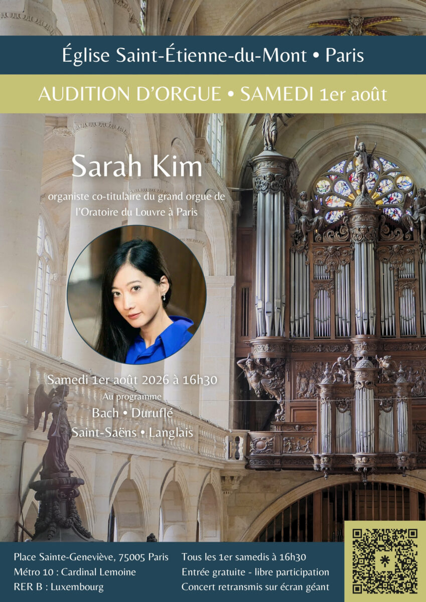 Concert Sarah KIM 01082026 affiche