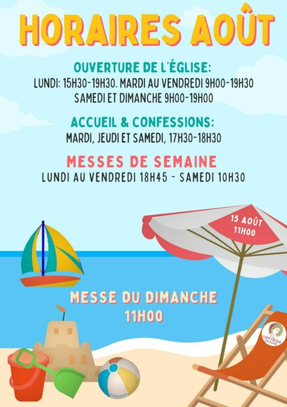 Horaires août 2026 ok