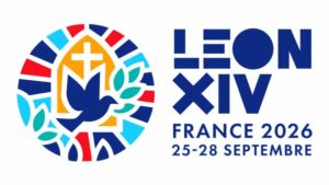 Logo voyage du pape en France sept 2026