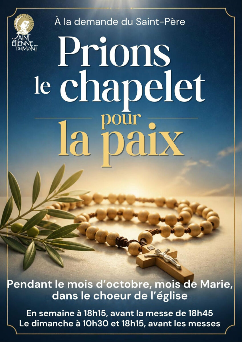Chapelet pour la paix octobre 2026 PApe