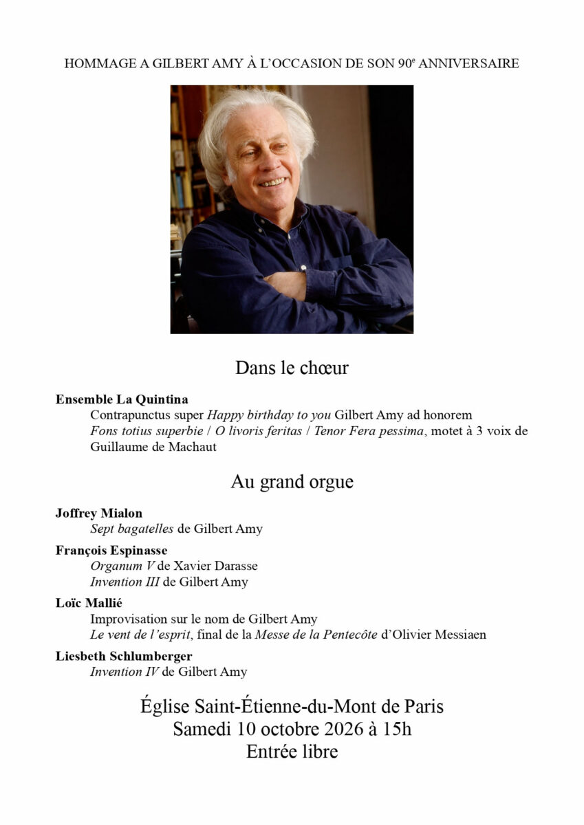 Concert du 10 octobre 2026