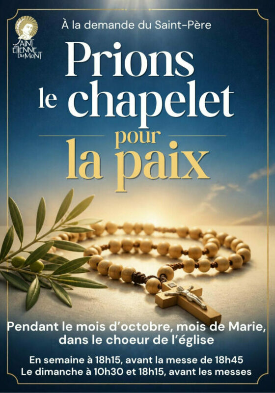 Chapelet pour la paix octobre 2026 PApe