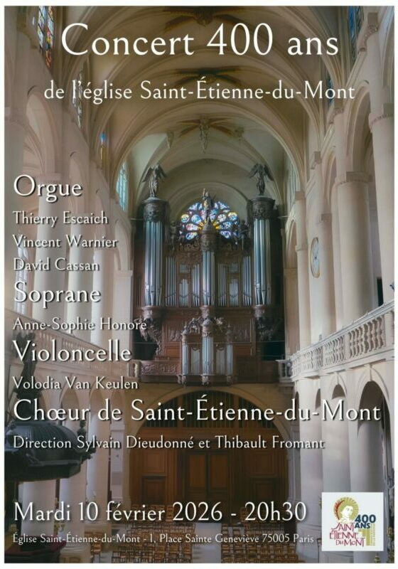Concert 400 ans de l’église Saint-Étienne-du-Mont