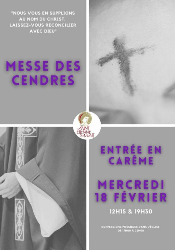 Messe des cendres 2026