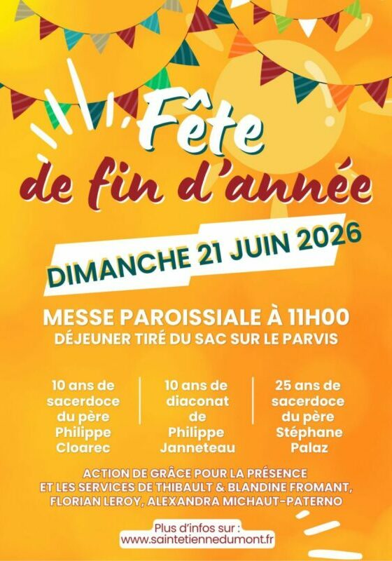 Messe fin d'année 21 juin 2026