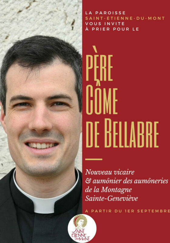 Père Côme de Bellabre Arrivée 01092026
