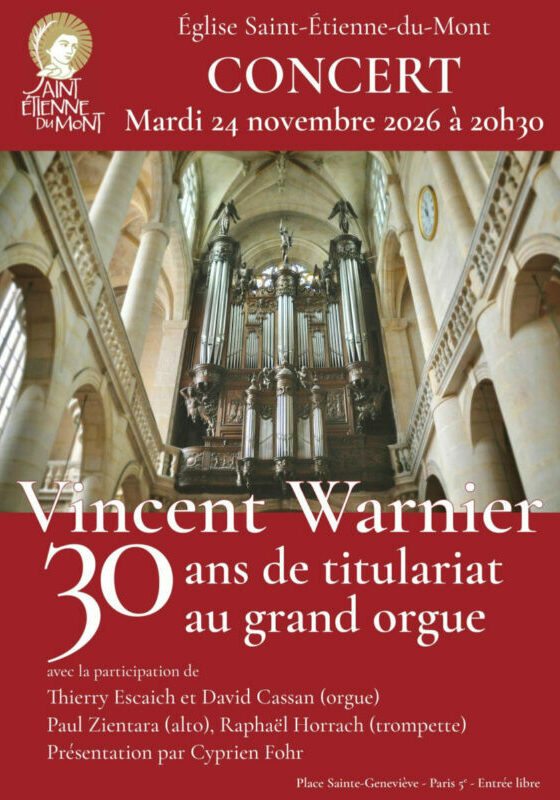 Warnier 30 ans de titulariat 24112026
